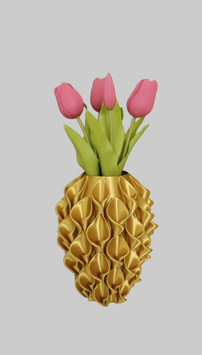 Vaso Calla Design Rosa Seta S.Naique – stampa 3D Made in Italy