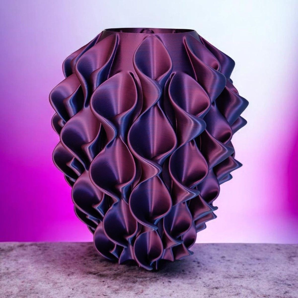 Vaso Calla Design Viola e Blu S.Naique – stampa 3D Made in Italy