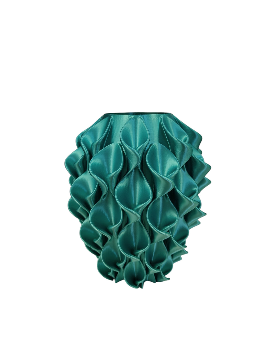 Vaso Calla 3D stampato S. Naique colore Tiffany effetto silk – Made in Italy – 20x16 cm