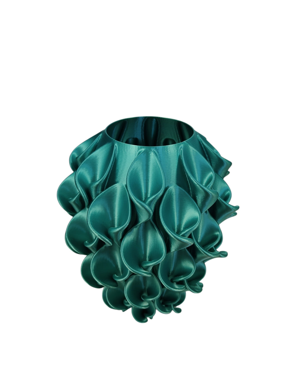 Vaso Calla 3D stampato S. Naique colore Tiffany effetto silk – Made in Italy – 20x16 cm