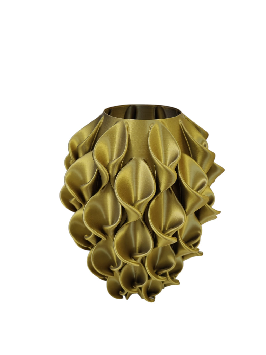 Vaso Calla 3D S. Naique oro e argento – h.25 cm – Made in Italy – Stampa 3D