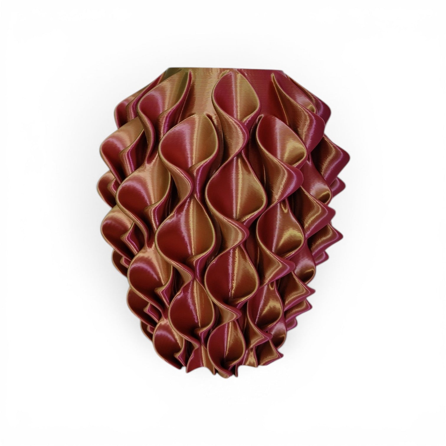 Vaso Calla 3D S. Naique | Oro, Fuxia, Argento – h.20 cm – Made in Italy 🇮🇹