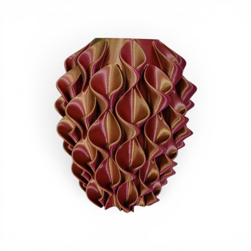 Vaso Calla Design Oro, Fuxia e Argento S.Naique – stampa 3D Made in Italy