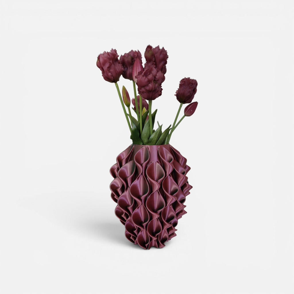 Vaso Calla S. Naique 20 cm – Verde e Viola – Design italiano – Made in Italy