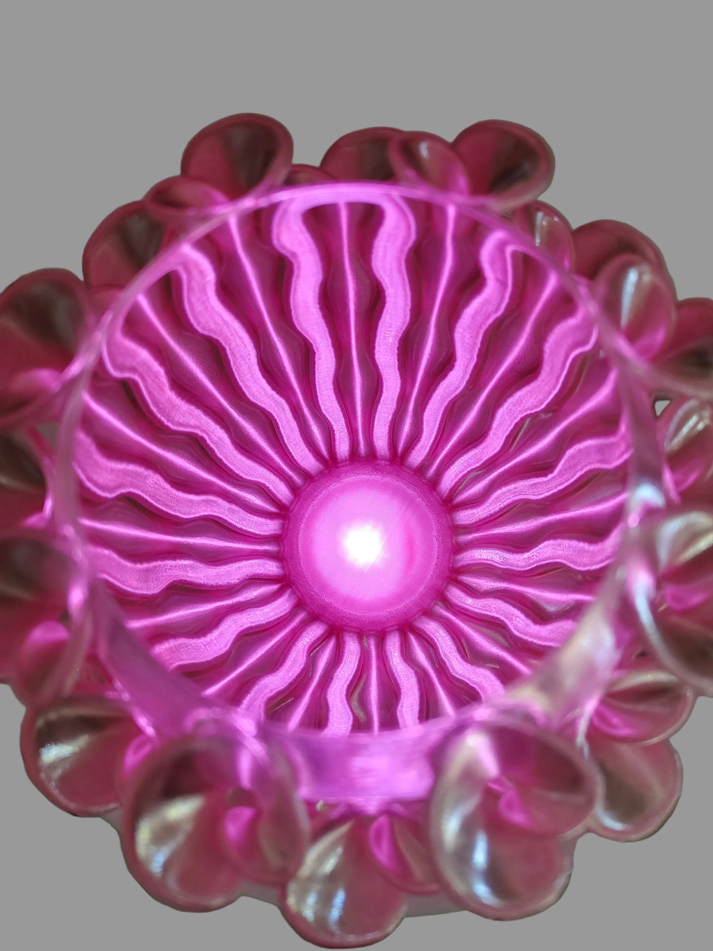 Lampada Vaso Calla Rosa 3D | LED Multicolore con Telecomando | 22 cm