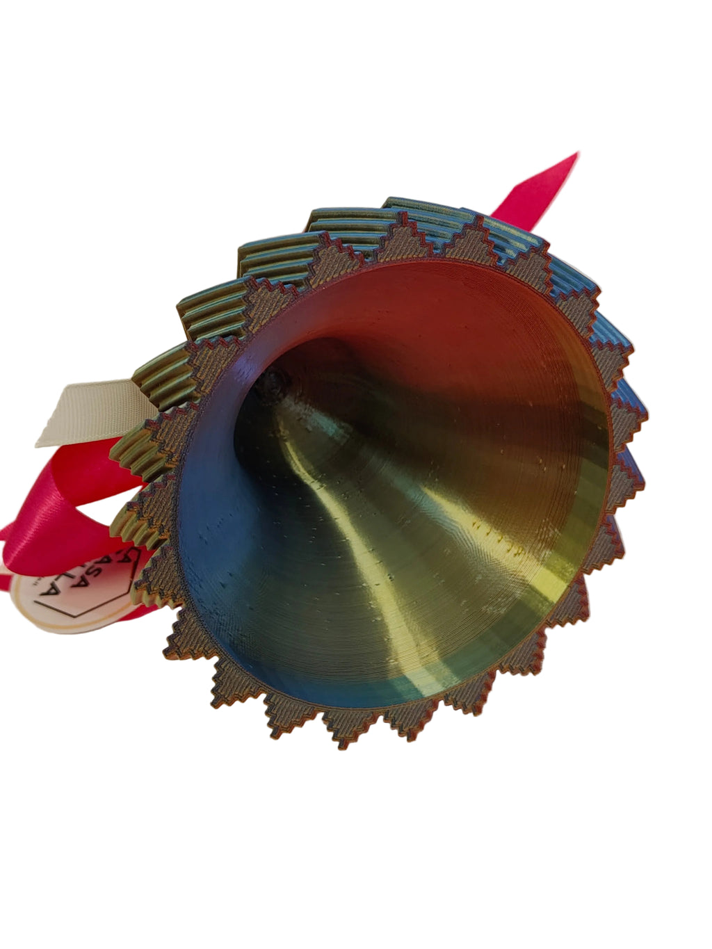 Campanella Magica Rhombus Multicolor 12 cm – Artigianale 3D Made in Italy