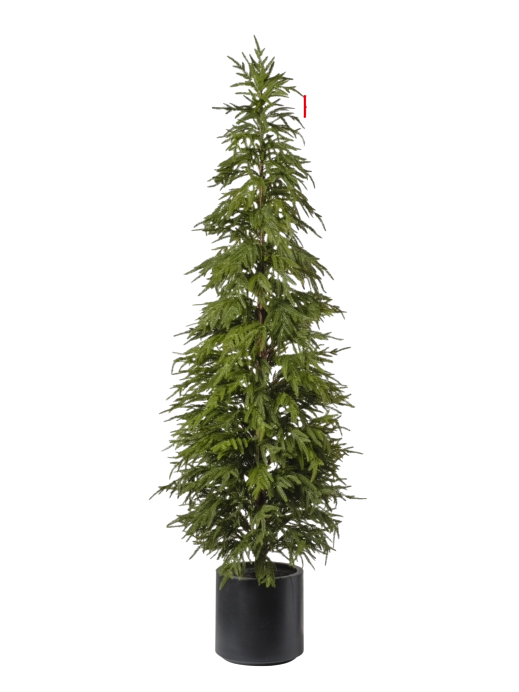 ALBERO DI NATALE PINO IN VASO 127 CM VERDE