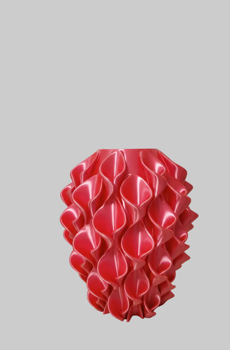 Vaso Calla Design Fucsia Seta S.Naique – stampa 3D Made in Italy