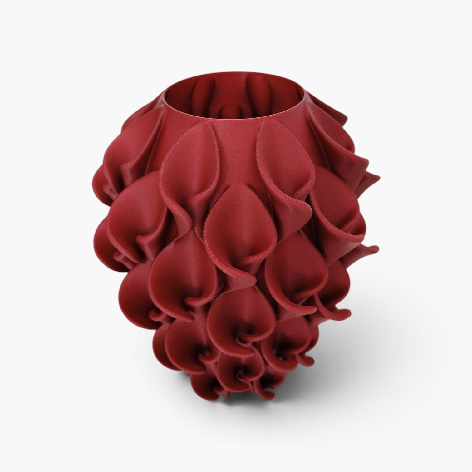 Vaso Calla Design Rosso Perla 20 cm – S.Naique Made in Italy