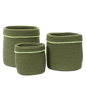 CESTO IN TESSUTO VERDE