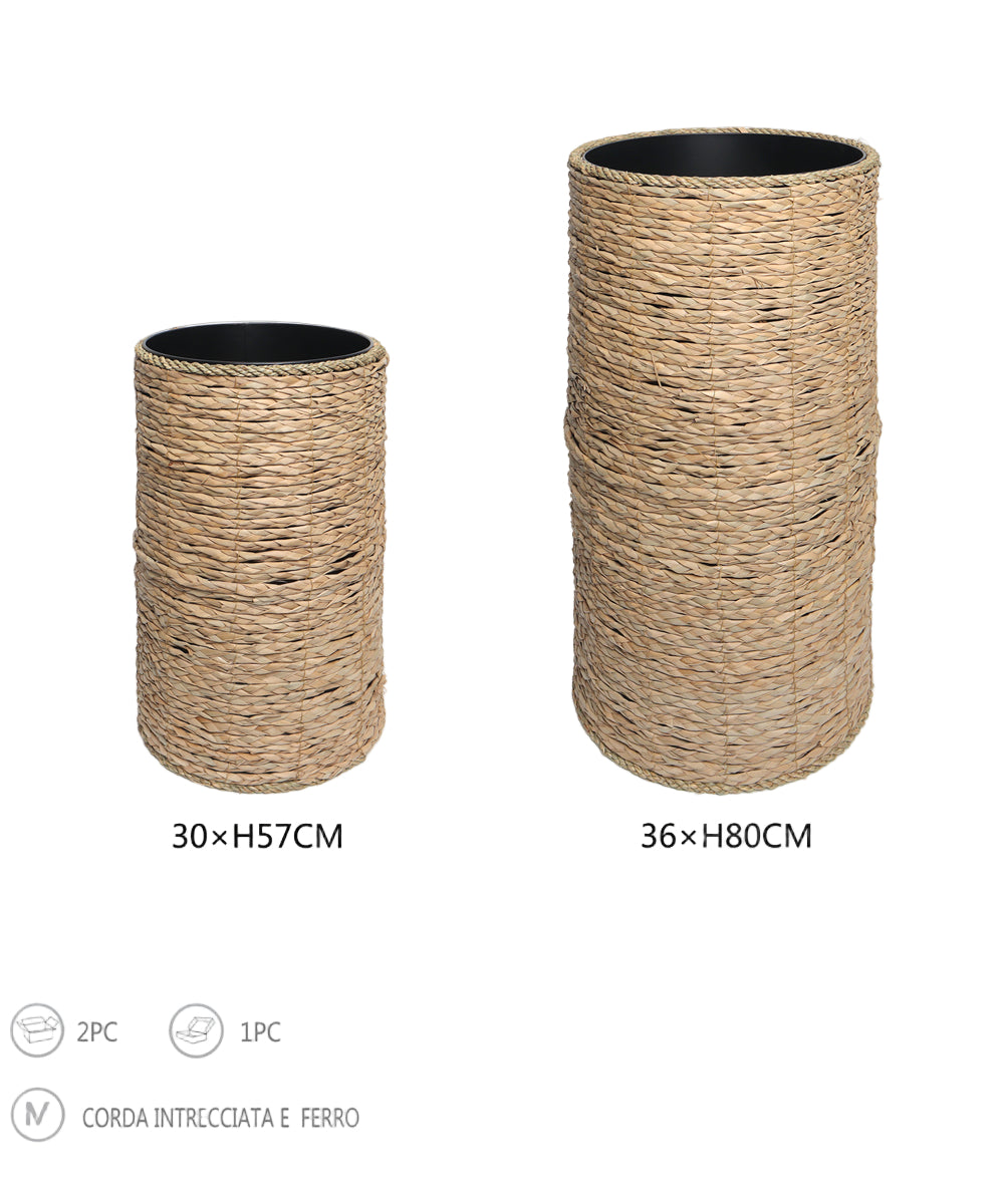 SET 2 VASI INTRECCIO GRANDI
