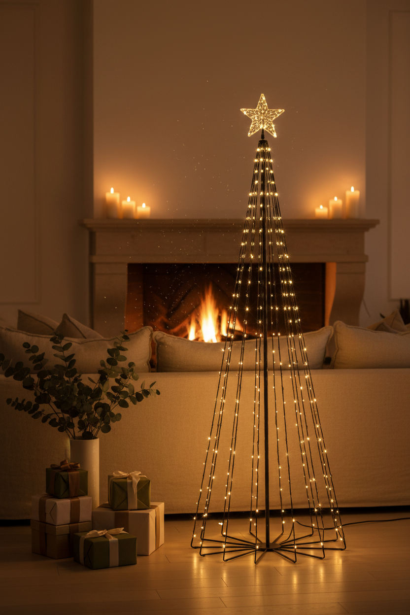 Albero Cono Scintillante ambientato