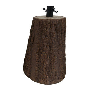 Base per albero di Natale a forma di tronco in magnesia, marrone, altezza 39 cm