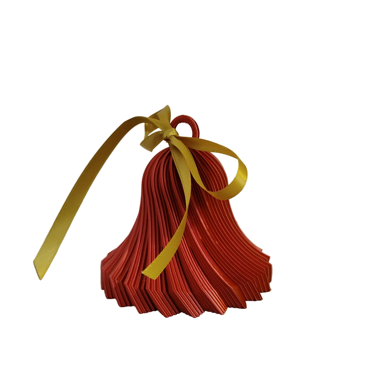 campanella magica twist in 3d rosso/oro 10 cm