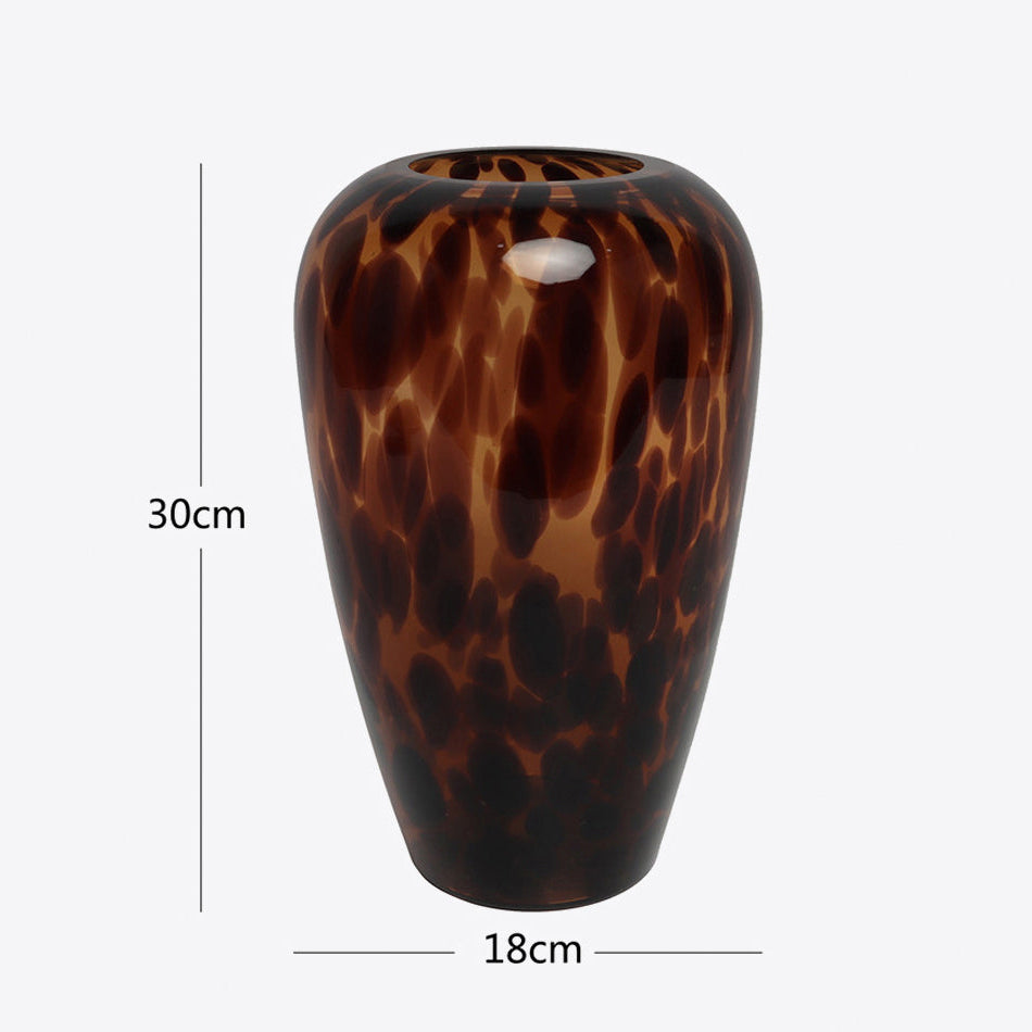 VASO VETRO LEOPARD