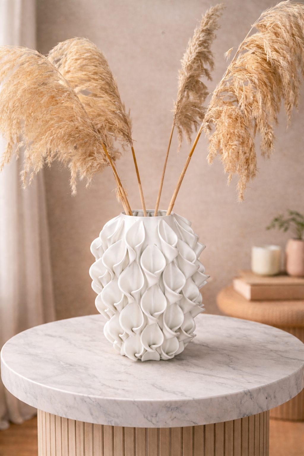 Vaso Calla Design Corallo Seta S.Naique – stampa 3D Made in Italy