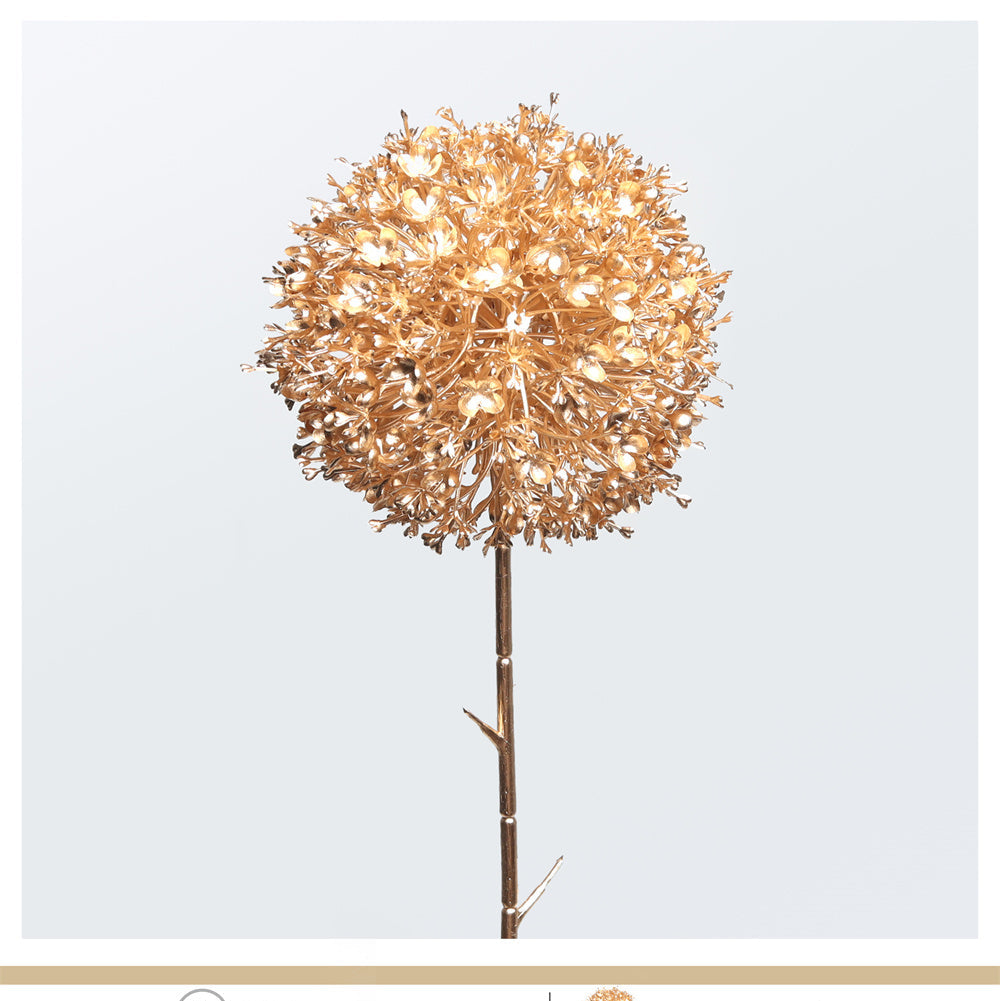 Stelo Floreale Sfera Oro 76 cm | Decorazione Artificiale di Design