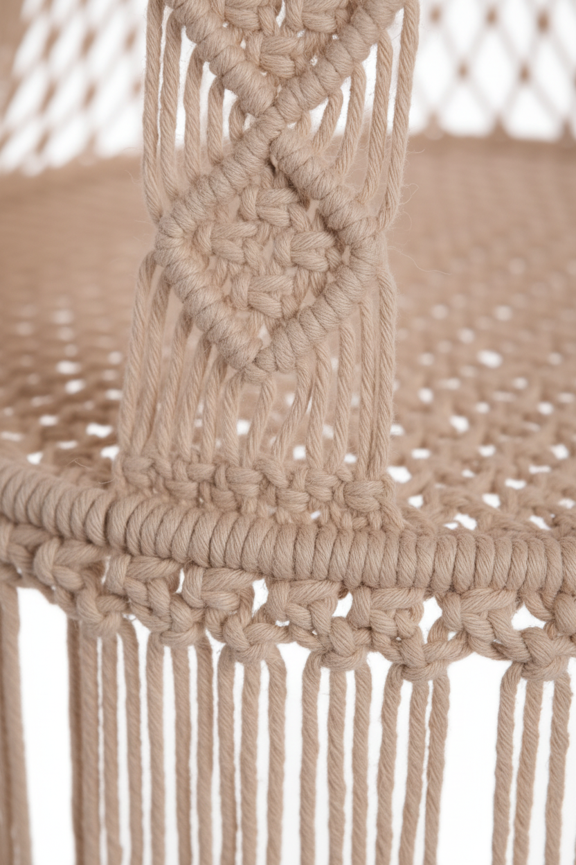 Poltrona Macramè - Close-up Dettaglio