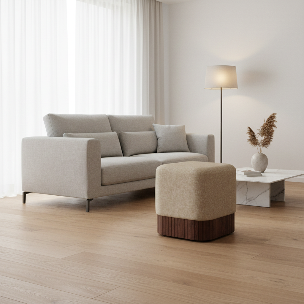 Pouf Alter Beige - Ambientato