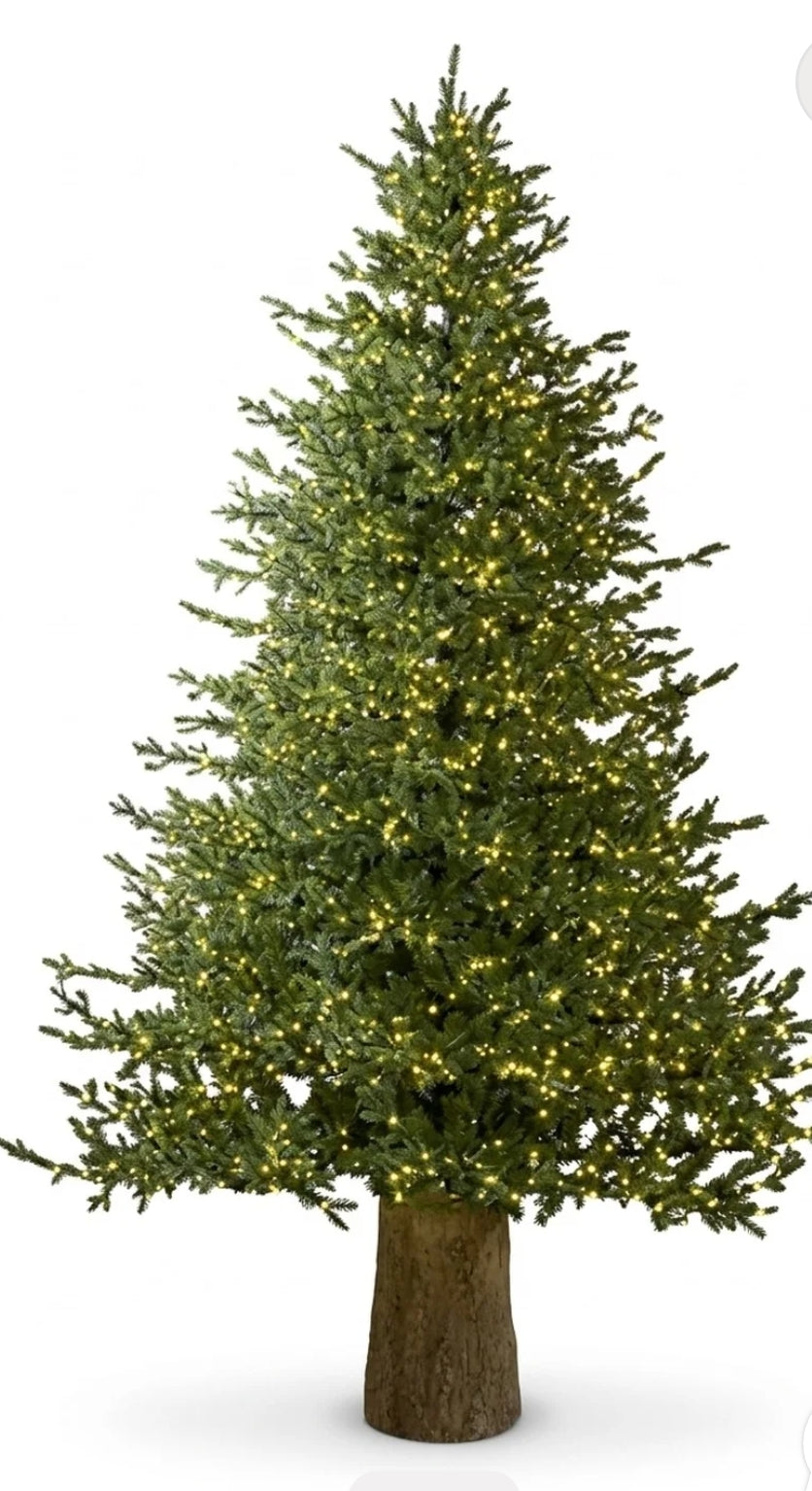 Albero di Natale Pino Lucciole verde Enzo De Gasperi con LED bianco caldo