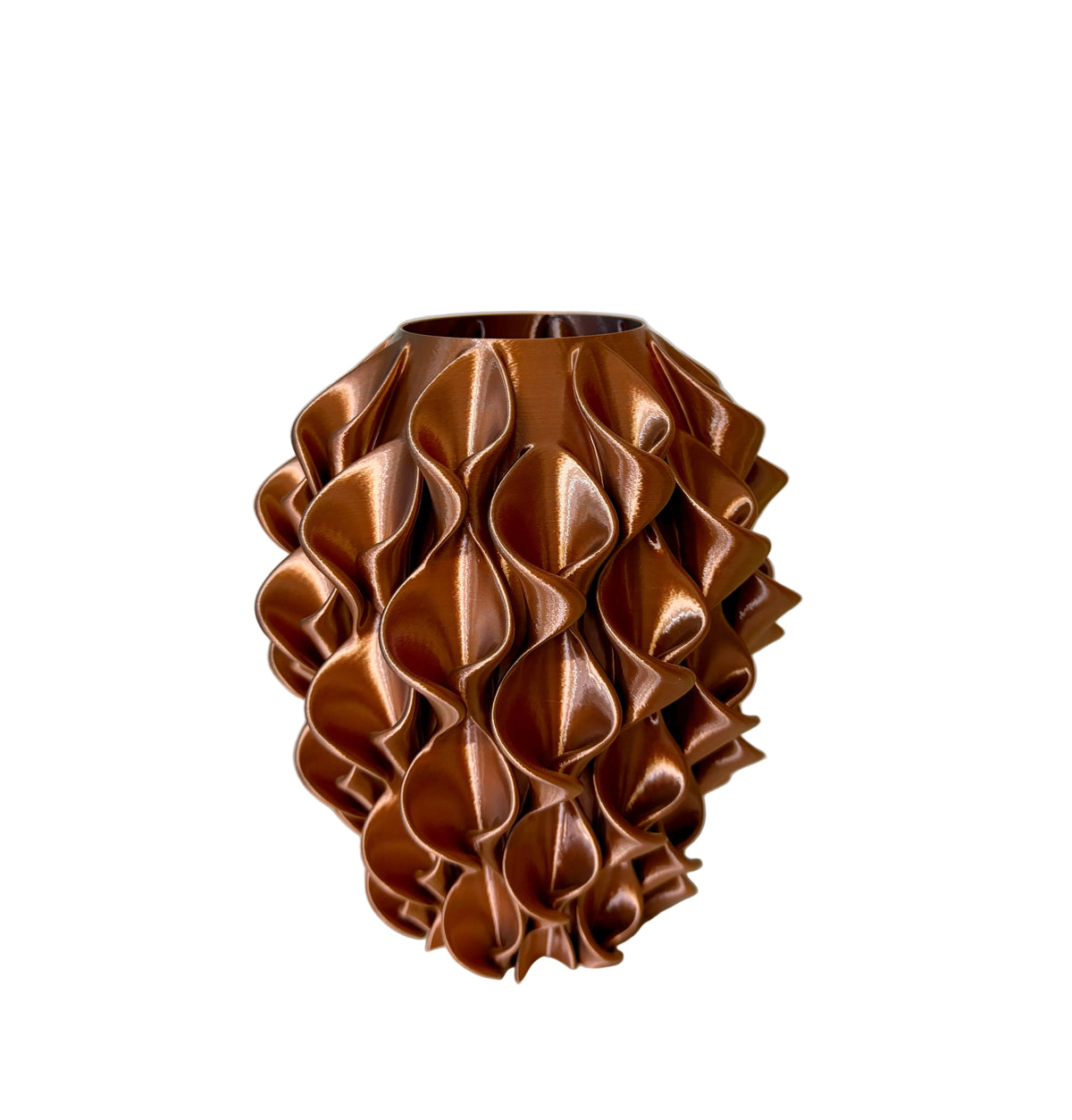 Vaso Calla Oro, Rame e Argento S.Naique, dettaglio – stampa 3D Made in Italy
