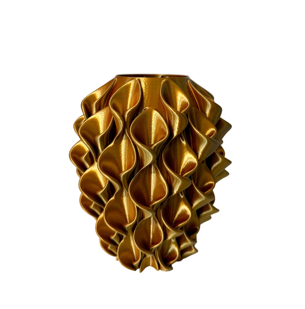 Vaso Calla Design Oro, Rame e Argento S.Naique – stampa 3D Made in Italy