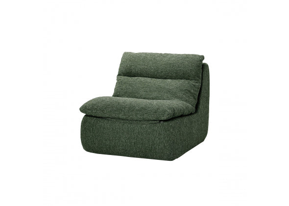 Poltrona Varas in Velluto Verde | 80x93x68 cm – Design Moderno per Soggiorno