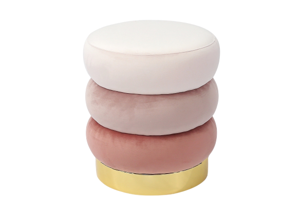 POUF ROUND ROSA